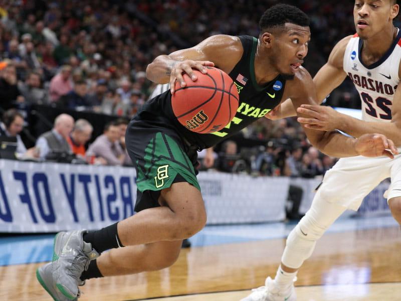 King McClure played for the Baylor Bears in the NCAA Tournament in March 2019 in Salt Lake City. (Patrick Smith/Getty Images Sport via Getty Images)